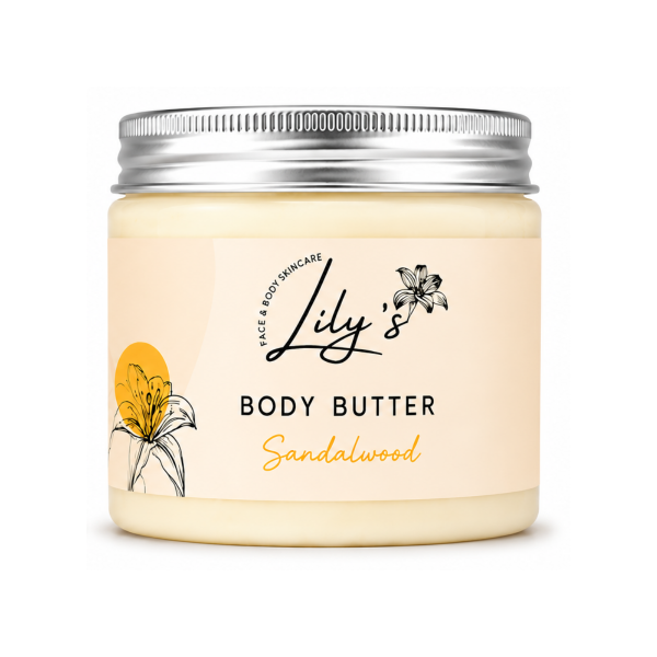 Body Butter Sandalwood Scented Jar